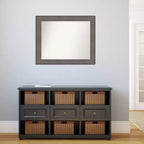 Specchio da parete in legno di fienile Country non smussato 33" x 27" - Amanti Art