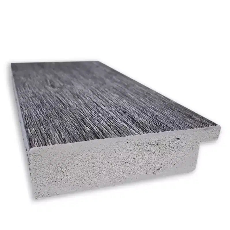 Amanti Art 23" x 29" Specchio da parete con cornice rustica effetto corteccia grigia : Vetro smussato, Cornice in polistirolo, Nessun assemblaggio richiesto