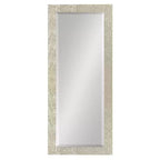Specchio decorativo da parete incorniciato Coolidge smussato 18" x 50" dorato - Kate & Laurel All Things Decor: finitura champagne, testurizzato
