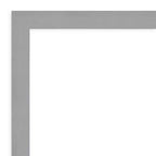Specchio da parete con cornice in nichel spazzolato 44" x 34" argento - Amanti Art: rettangolare moderno, nessun assemblaggio richiesto