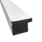 Specchio da Parete per Bagno Stretto Grace 20" x 26" Non Smussato Nichel Spazzolato - Amanti Art: Cornice in Polistirene, Montaggio a Parete