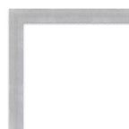 Specchio da Parete per Bagno Stretto Grace 20" x 26" Non Smussato Nichel Spazzolato - Amanti Art: Cornice in Polistirene, Montaggio a Parete