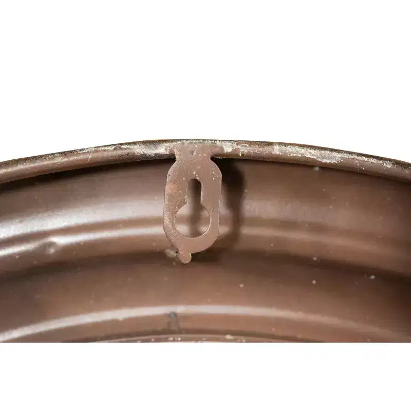 Specchio oblò rotondo in metallo invecchiato dorato da 22" - Storied Home: Stile moderno, Nessun assemblaggio, Montaggio a parete