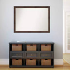 Specchio da Parete Stretto Amanti Art Wildwood Marrone Non Smussato 41" x 30"