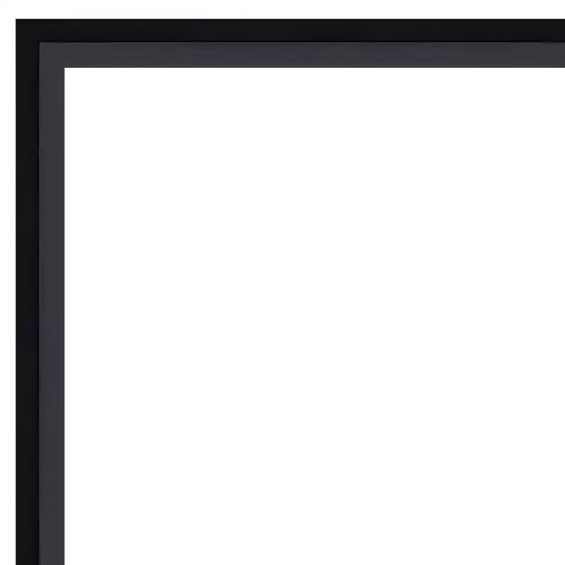 29" x 23" Specchio da Parete per Bagno Lucie Wood Nero Non Smussato - Amanti Art: Contemporaneo, a Parete