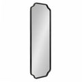 Kate & Laurel All Things Decor 18"x48" Plumley Framed Wall Mirror Black