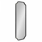 Kate & Laurel All Things Decor 18"x48" Plumley Framed Wall Mirror Black