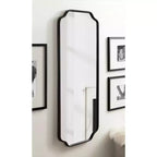 Specchio da parete con cornice Plumley Kate & Laurel All Things Decor, 18"x48", nero
