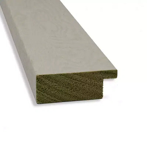 Specchio da parete stretto da bagno 32" x 26" con assi rustiche bianche: montaggio a parete, cornice in polistirene - Amanti Art
