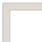 Specchio da parete stretto da bagno 32" x 26" con assi rustiche bianche: montaggio a parete, cornice in polistirene - Amanti Art