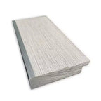 Specchio da terra/a parete Glam 29" x 65" con cornice grigio lino - Amanti Art: montaggio a parete, cornice in polistirene