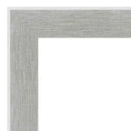 Specchio da terra/a parete Glam 29" x 65" con cornice grigio lino - Amanti Art: montaggio a parete, cornice in polistirene
