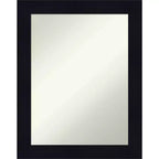 22" x 28" Non-Beveled Shiplap Navy Wood Wall Mirror - Amanti Art