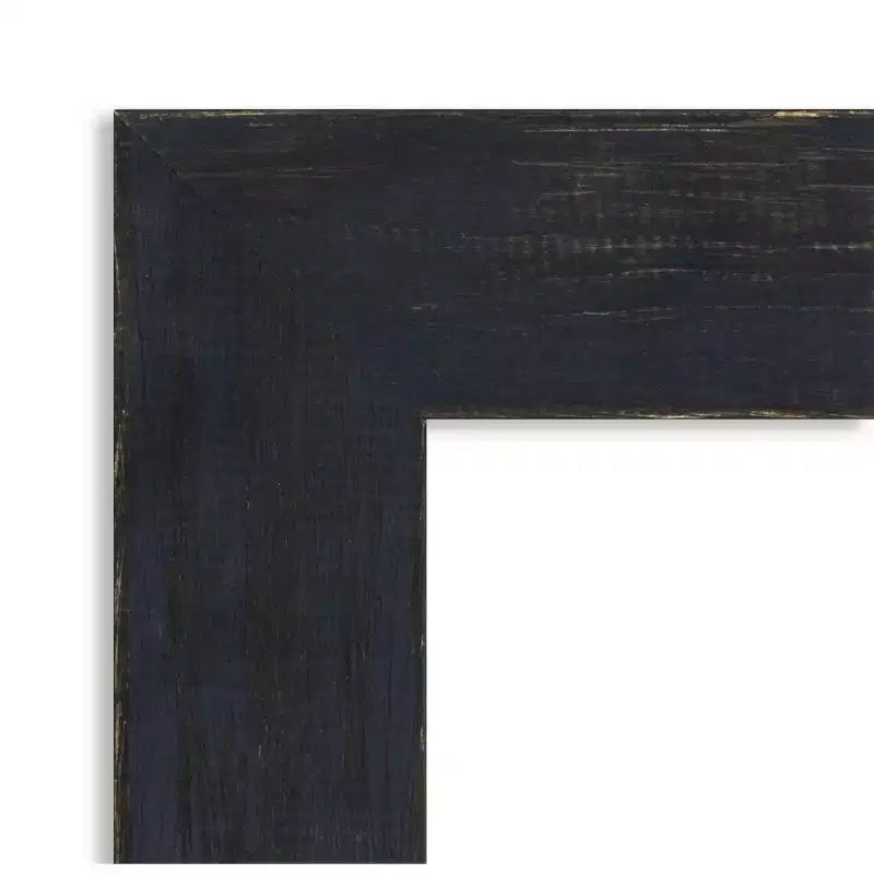 Specchio da Parete in Legno Shiplap Blu Marino Non Smussato 22" x 28" - Amanti Art