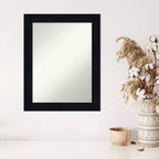 Specchio da Parete in Legno Shiplap Blu Marino Non Smussato 22" x 28" - Amanti Art