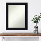Specchio da Parete in Legno Shiplap Blu Marino Non Smussato 22" x 28" - Amanti Art