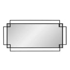 Specchio da parete Howard Elliott 43"x26" Contessa Open Work con cornice: forma moderna e originale, nessun assemblaggio, cornice in vetro