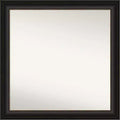 31" x 31" Non-Beveled Trio Oil Rubbed Bronze Bathroom Wall Mirror - Amanti Art: Modern Square Vanity, Polystyrene Frame