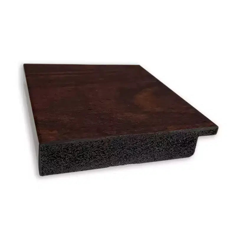 Amanti Art 45" x 35" Specchio da Parete con Cornice Wildwood Marrone: Vetro Moderno Smussato, Nessun Montaggio Richiesto