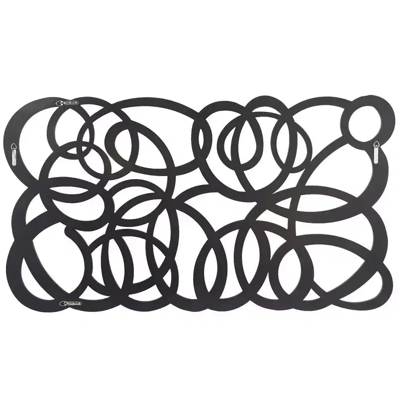Olivia & May Specchio da Parete Geometrico in Vetro 35"X64" Argento