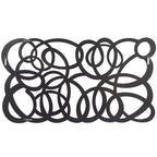 Olivia & May Specchio da Parete Geometrico in Vetro 35"X64" Argento
