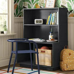 Libreria modulare moderna per bambini grigio scuro - Pillowfort™: libreria verticale a 4 ripiani, struttura in MDF, altezza 96,5 cm