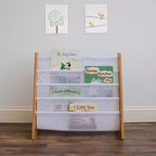 Humble Crew Journey Scaffale a 4 Ripiani a L per Bambini Bianco/Naturale