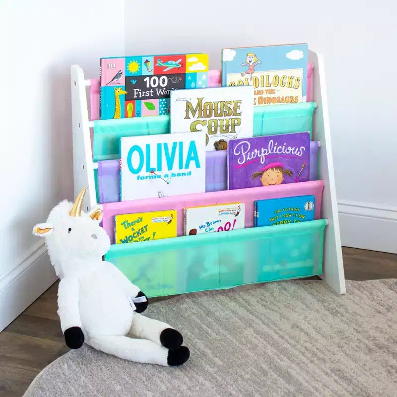 Libreria per bambini a 4 ripiani Holland White/Fresh Pastel – Humble Crew: Libreria piccola per cameretta, MDF