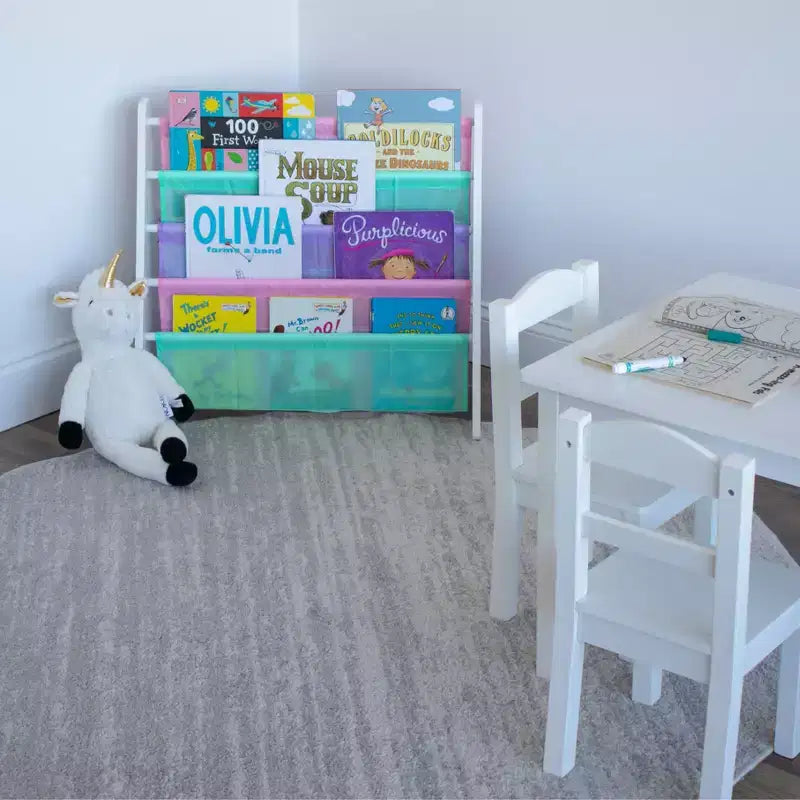 Libreria per bambini a 4 ripiani Holland White/Fresh Pastel – Humble Crew: Libreria piccola per cameretta, MDF