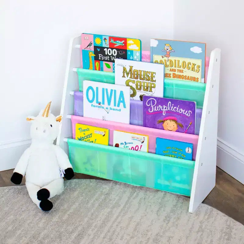 Libreria per bambini a 4 ripiani Holland White/Fresh Pastel – Humble Crew: Libreria piccola per cameretta, MDF