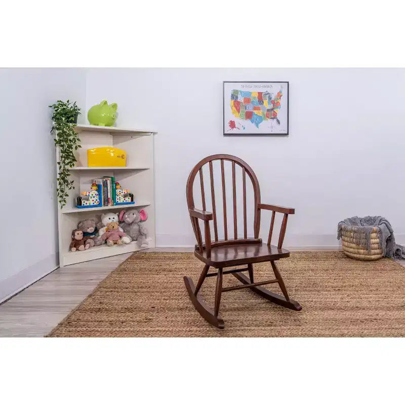 Sedia a dondolo per bambini Windsor Back Cherry - Gift Mark