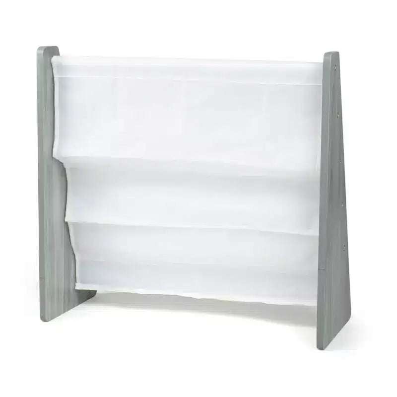 Libreria per bambini a 4 ripiani, organizer per libri grigio - Humble Crew: piccola libreria per bambini, in MDF, antiribaltamento, ripiani aperti