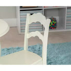 Tavolo per bambini e 2 sedie in legno massello moderni con finitura color vaniglia Londyn - Powell
