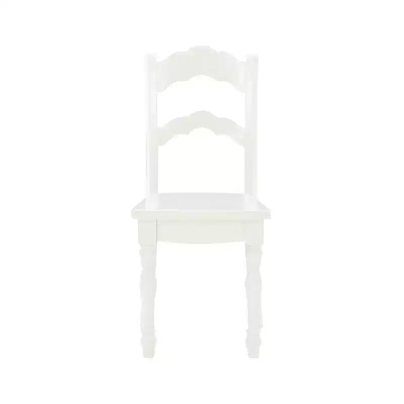 Tavolo per bambini e 2 sedie in legno massello moderni con finitura color vaniglia Londyn - Powell