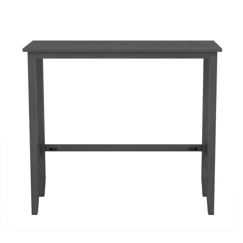 Set tavolo da pranzo rettangolare in legno stile rustico Farmhouse 47.5, altezza bancone, angolo colazione in cucina con 2 sedie per piccoli spazi - ModernLuxe