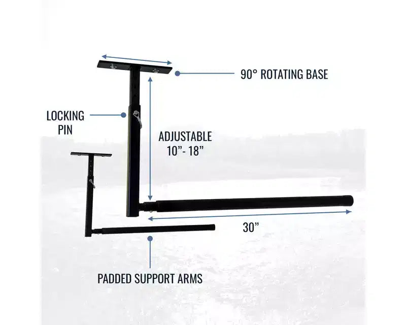 StoreYourBoard Hi-Port 2 | Portacanoa Regolabile da Soffitto | Singolo | Capacità 34 kg