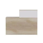 Bancone Reception Bianco Famapy con Cassetti Bloccabili, Bancone Decorativo per Negozi effetto legno, Postazione Lavoro per Computer