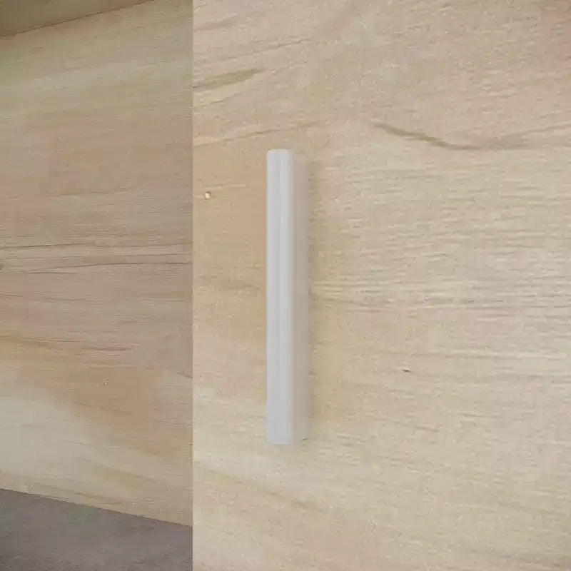 Bancone Reception Bianco Famapy con Cassetti Bloccabili, Bancone Decorativo per Negozi effetto legno, Postazione Lavoro per Computer