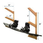 StoreYourBoard TidyTimber Porta Wakeboard in Legno | Contiene 3 Wakeboard