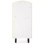 Guidecraft EdQ carrello porta libri su ruote per classe: espositore libreria in legno a 2 ripiani a lato singolo su ruote