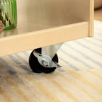 Guidecraft EdQ carrello porta libri su ruote per classe: espositore libreria in legno a 2 ripiani a lato singolo su ruote