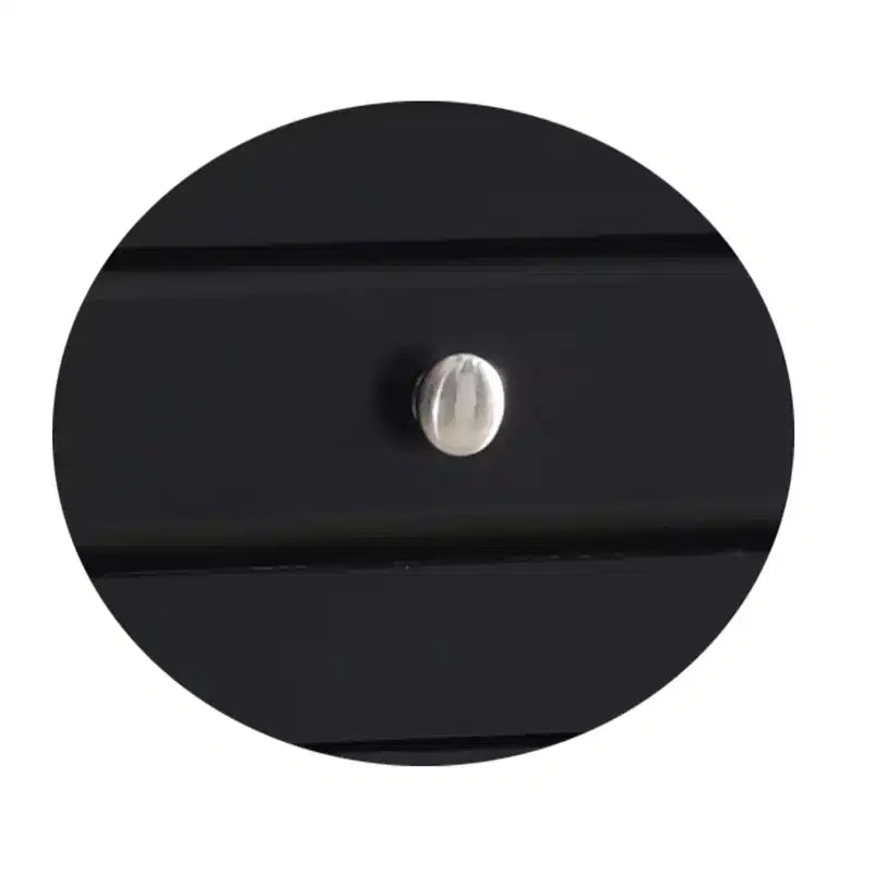 Kings Brand Furniture Madia Porta Bottiglie Tavolo Consolle da Portata con Contenitore, Nero