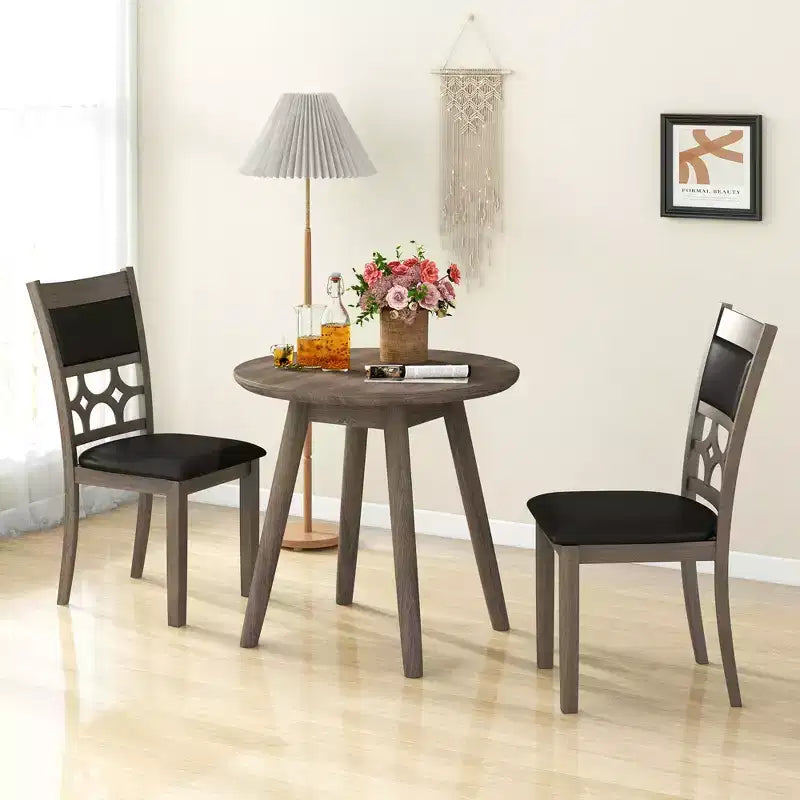 Set di 2/4 sedie da pranzo imbottite Costway senza braccioli con schienale e seduta imbottiti