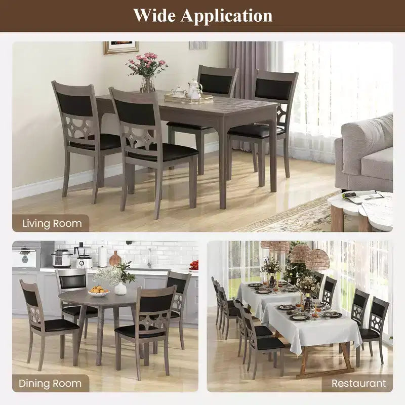 Set di 2/4 sedie da pranzo imbottite Costway senza braccioli con schienale e seduta imbottiti