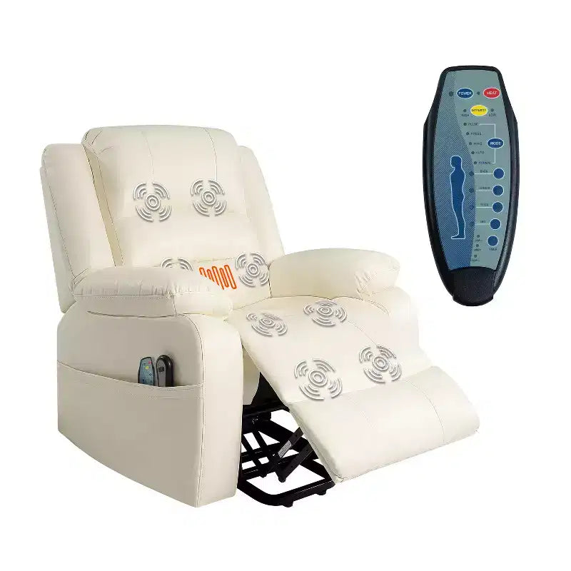 Poltrona Reclinabile con Sollevamento Elettrico con Borchie Premium Home Imports Emporium