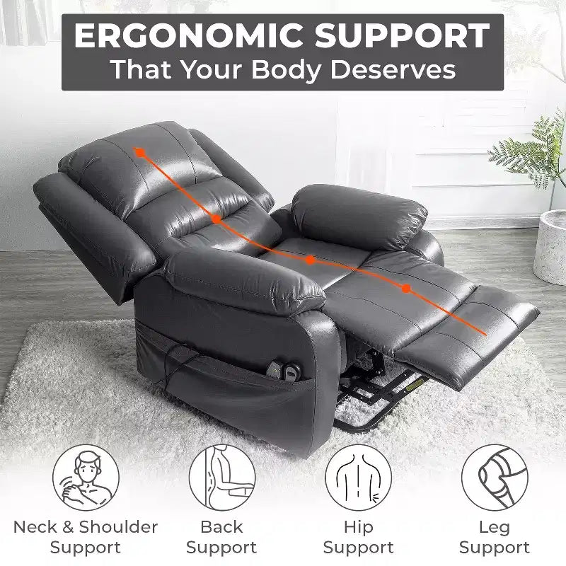 Poltrona Reclinabile con Sollevamento Elettrico con Borchie Premium Home Imports Emporium