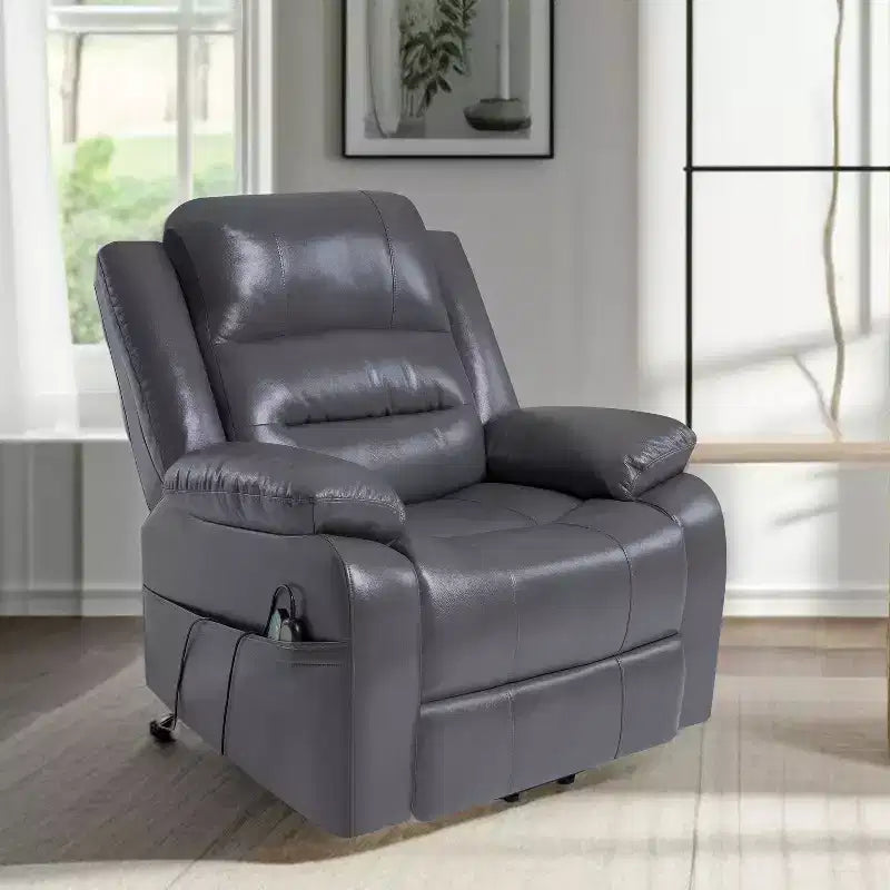 Poltrona Reclinabile con Sollevamento Elettrico con Borchie Premium Home Imports Emporium