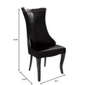 Sedia da pranzo LeisureMod imbottita in pelle/velluto, comoda sedia da cucina con gambe in legno di caucciù, serie Novara, set da 4