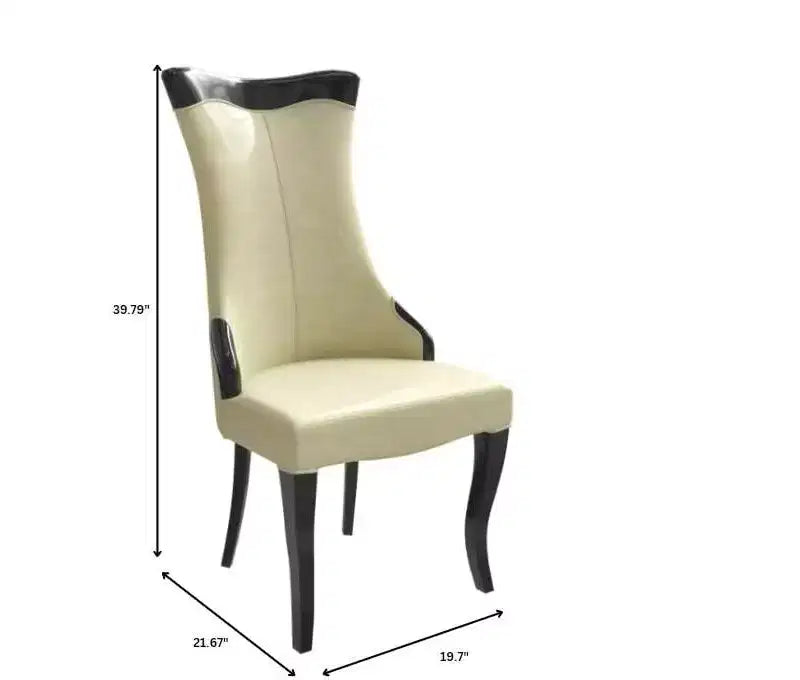 Sedia da pranzo LeisureMod imbottita in pelle/velluto, comoda sedia da cucina con gambe in legno di caucciù, serie Novara, set da 4