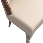 Sedia da pranzo LeisureMod imbottita in pelle/velluto, comoda sedia da cucina con gambe in legno di caucciù, serie Novara, set da 4